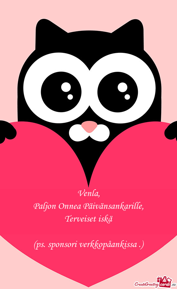 Paljon Onnea Päivänsankarille