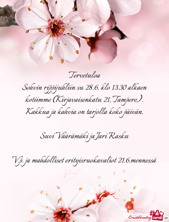 Tervetuloa