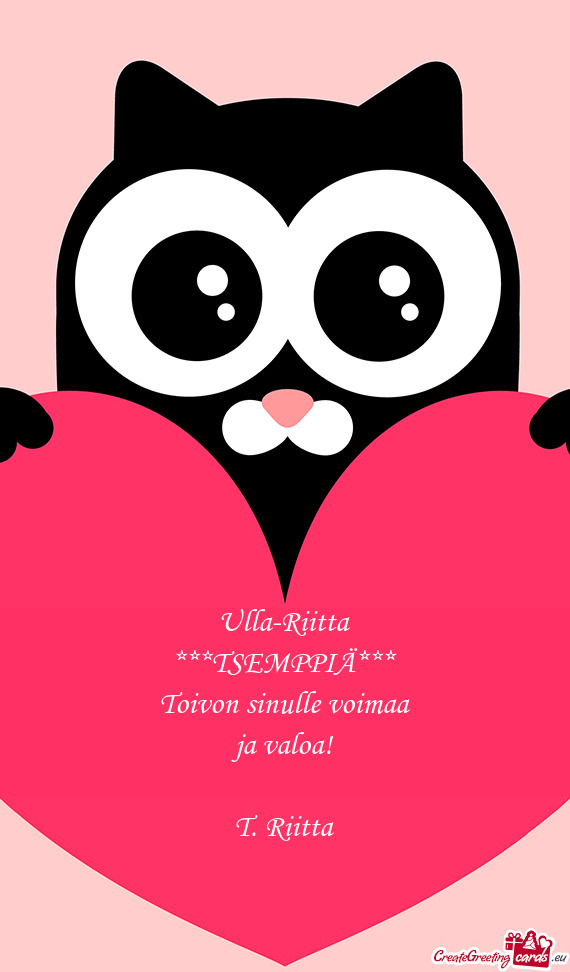 Toivon sinulle voimaa