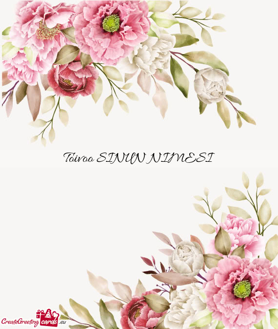 Toivoo SINUN NIMESI
